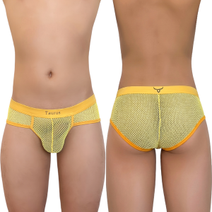 Brief Transparente Amarillo